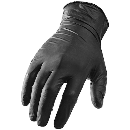 Lift Safety NI-FLEX, Disposable Gloves, 5 mil Palm, Nitrile, XL, 90 PK, Black GNX-1K1L